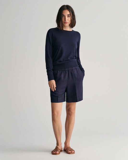 Szorty damskie relaxed fit granatowe