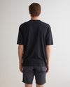 T-shirt męski z nadrukiem i okrągłym kołnierzykiem oversize fit