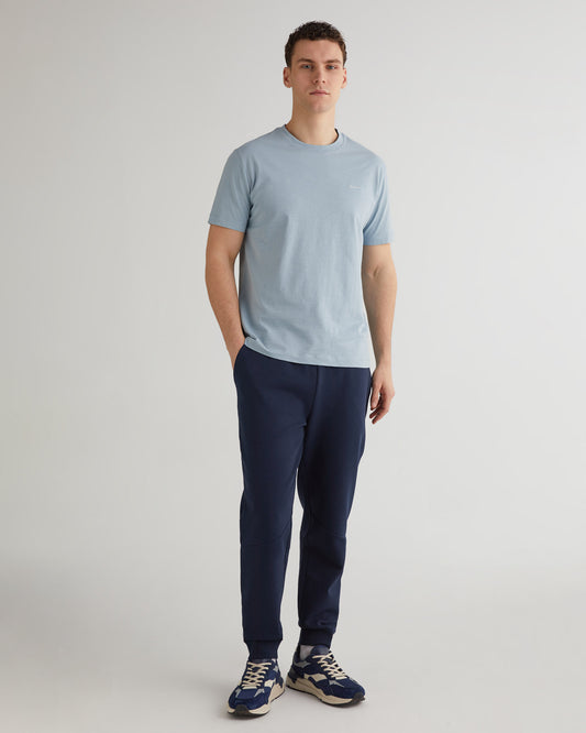 Spodnie dresowe męskie regular fit granatowe