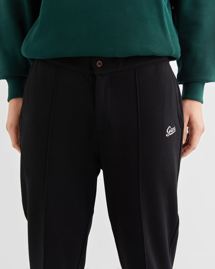 Bawełniane spodnie dresowe męskie regular fit czarne