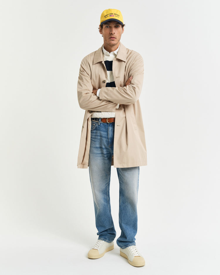 Sweter męski z długim rękawem i okrągłym kołnierzykiem regular fit