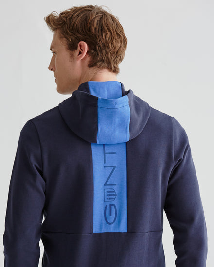 Bluza męska z zamkiem regular fit granatowa
