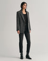 Spodnie jeansowe damskie slim fit czarne