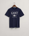 T-shirt z motywem Retro Crest