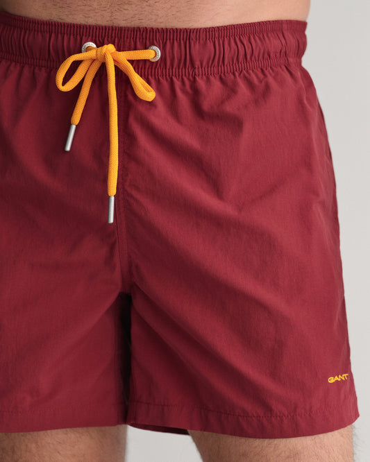 Szorty kąpielowe męskie regular fit bordowe