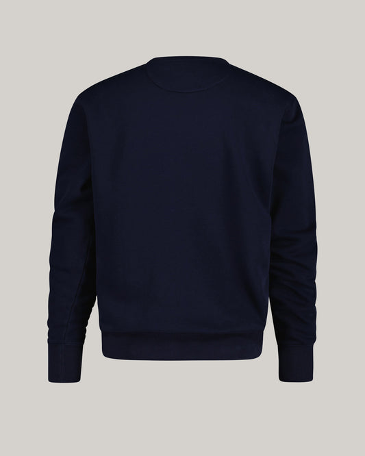 Bluza męska z nadrukiem i okrągłym kołnierzykiem regular fit