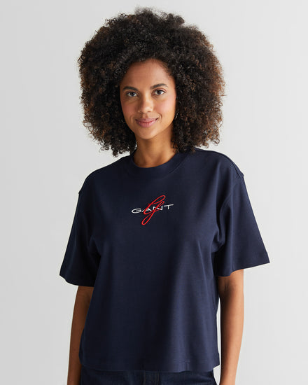 Koszulka damska z nadrukiem z krótkim rękawem relaxed fit