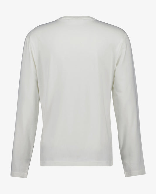 Bawełniana koszulka męska okrągły kołnierzyk regular fit biała