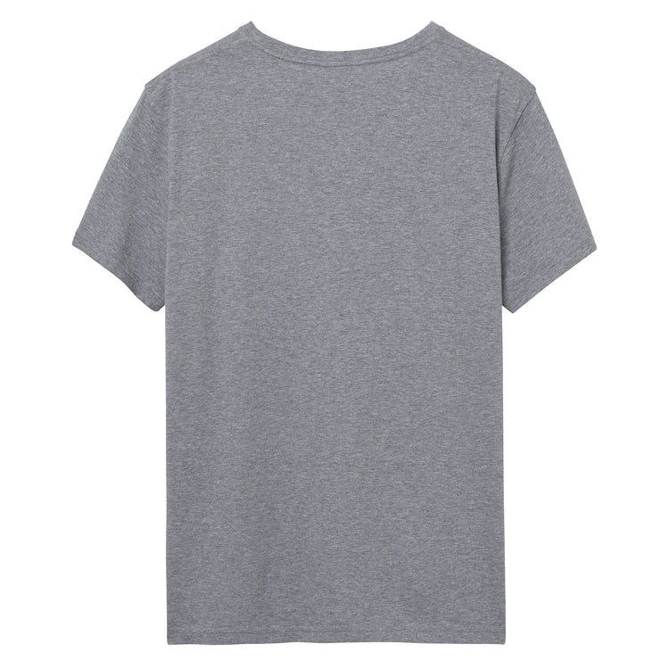 Bawełniany t-shirt męski z nadrukiem okrągły kołnierzyk regular fit