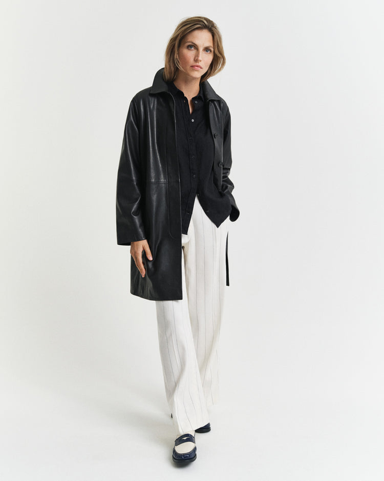 Koszula damska z długim rękawem regular fit czarna