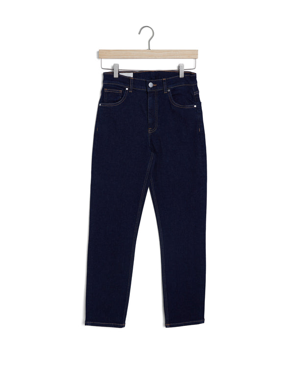 Spodnie jeansowe damskie slim fit granatowe