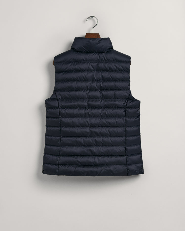 Bezrękawnik damski slim fit granatowy