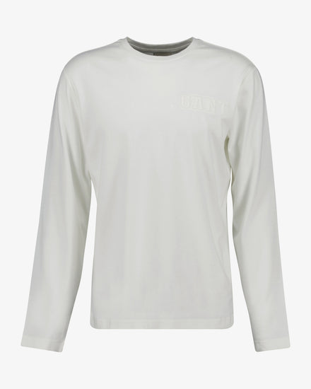 Bawełniana koszulka męska okrągły kołnierzyk regular fit biała