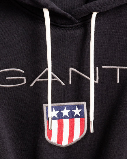 Bluza damska z kapturem regular fit czarna