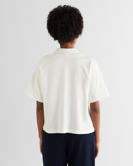 T-shirt z haftem i okrągłym dekoltem