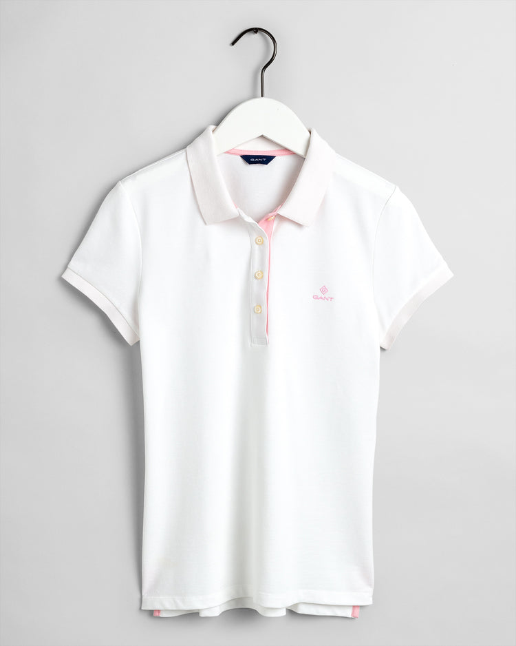 Damskie kremowe polo