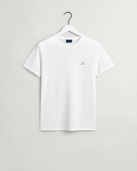 Bawełniany t-shirt męski z nadrukiem z okrągłym kołnierzykiem z krótkim rękawem slim fit