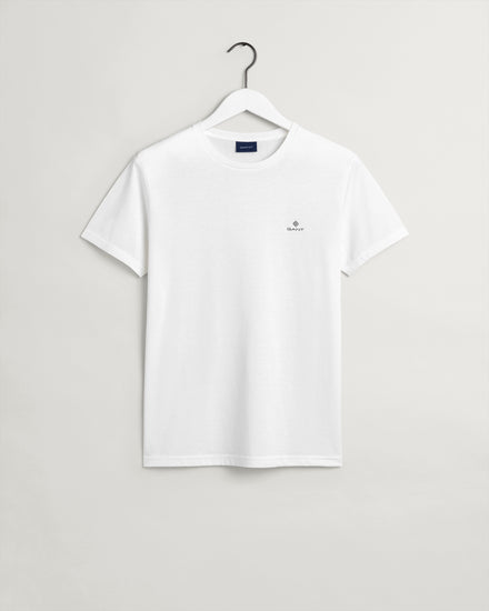 Bawełniany t-shirt męski z nadrukiem z okrągłym kołnierzykiem z krótkim rękawem slim fit