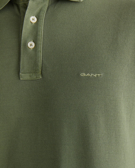 Polo męskie z krótkim rękawem regular fit zielone