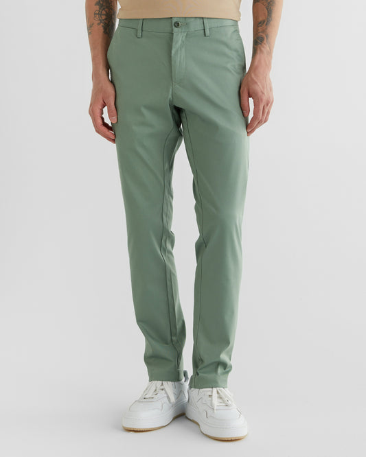 Spodnie męskie slim fit zielone