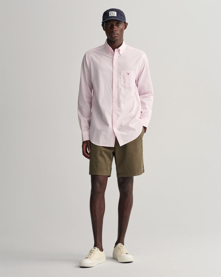 Koszula maklerka z popeliny regular fit