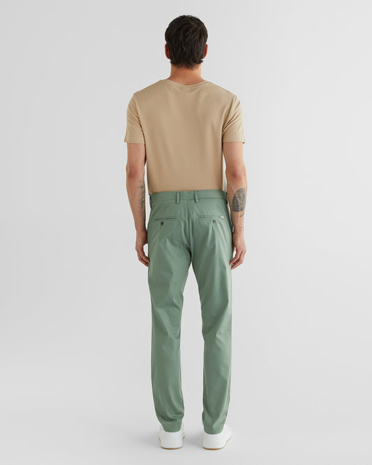 Spodnie męskie slim fit zielone