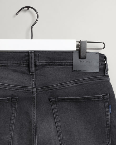 Męskie czarne jeansy Maxen extra slim fit Active-Recover