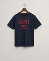 T-shirt z motywem Retro Crest