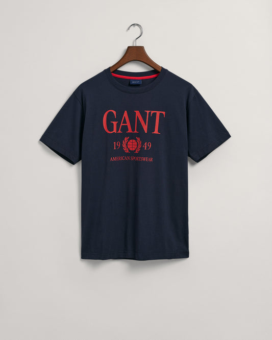 T-shirt z motywem Retro Crest