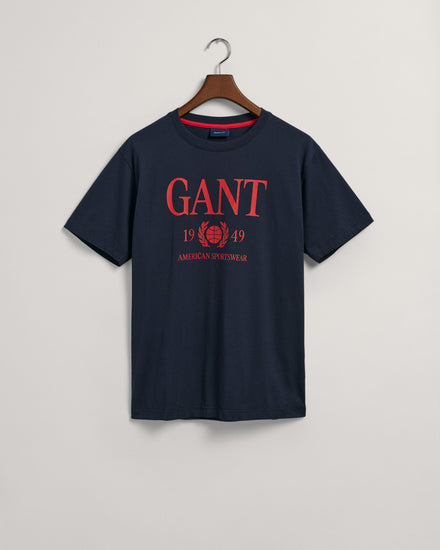 T-shirt z motywem Retro Crest