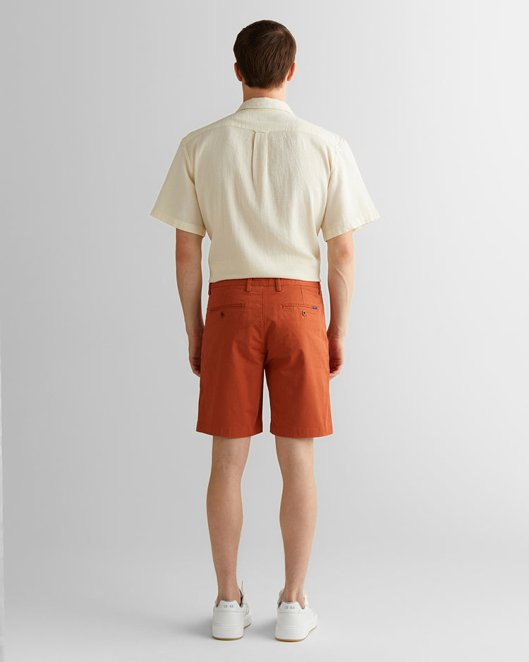 Szorty męskie slim fit pomarańczowe