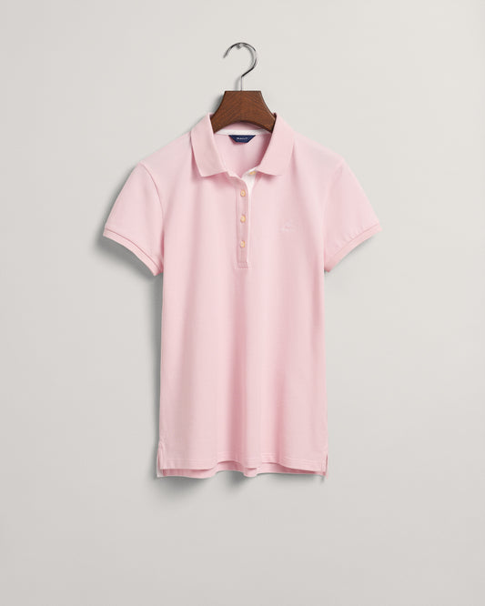 Koszulka polo z piki z kołnierzykiem w kontrastowym kolorze