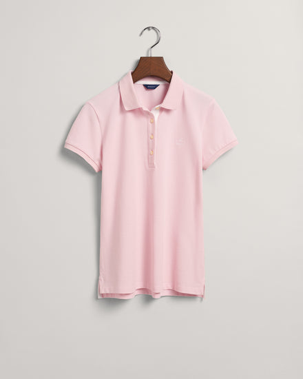 Koszulka polo z piki z kołnierzykiem w kontrastowym kolorze