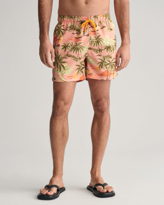 Szorty kąpielowe męskie regular fit różowe