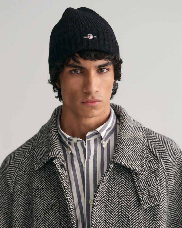 Czapka zimowa unisex regular fit czarna
