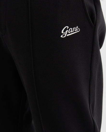 Bawełniane spodnie dresowe męskie regular fit czarne