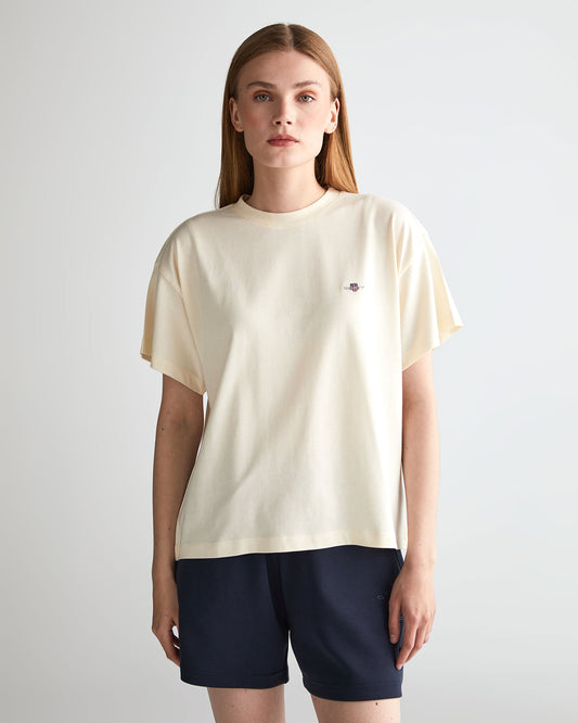 Koszulka z grafiką na plecach z dekoltem C