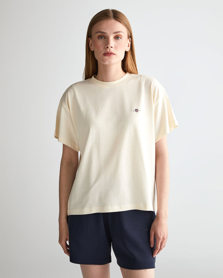 Koszulka z grafiką na plecach z dekoltem C