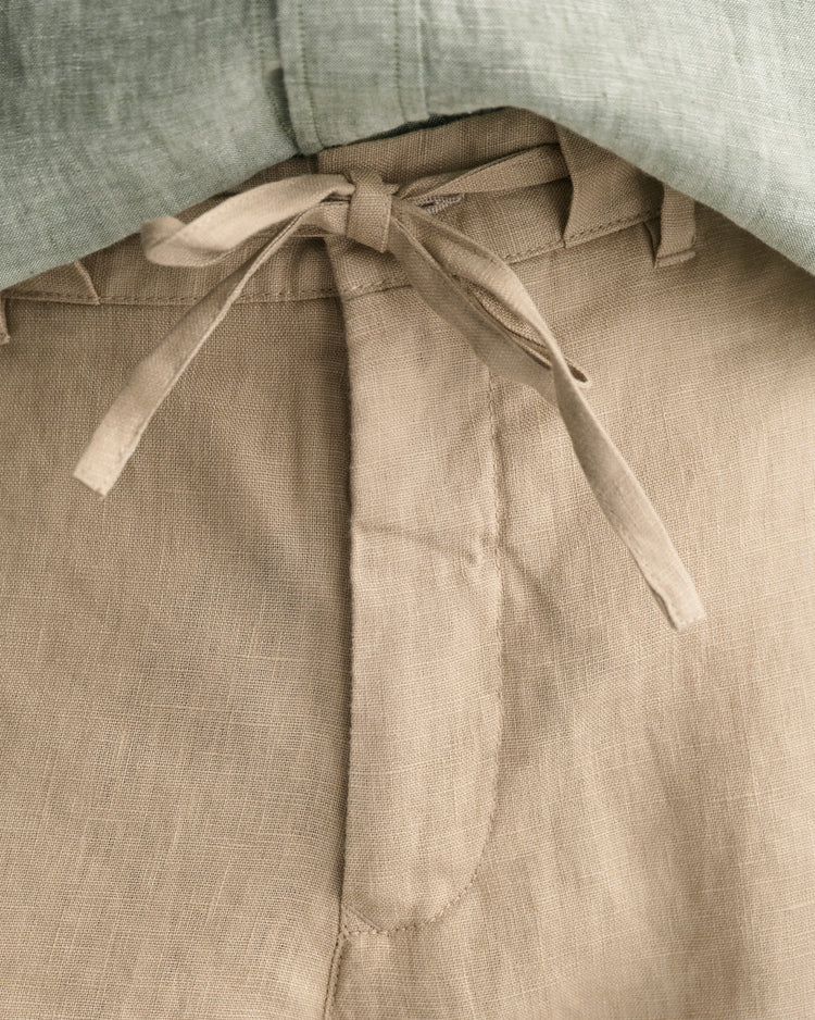 Spodnie męskie relaxed fit beżowe