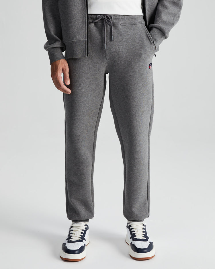 Spodnie dresowe męskie regular fit szare