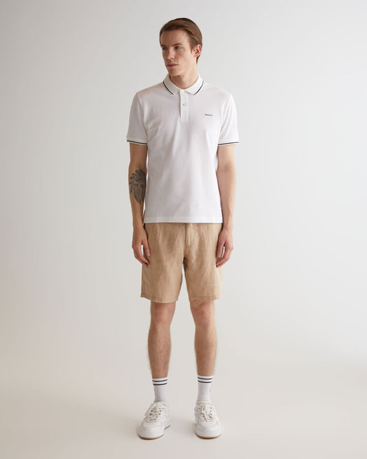 Szorty męskie relaxed fit beżowe