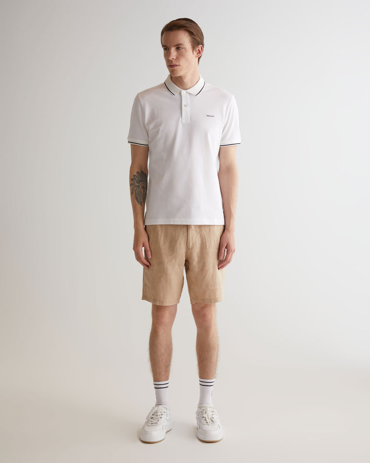 Szorty męskie relaxed fit beżowe