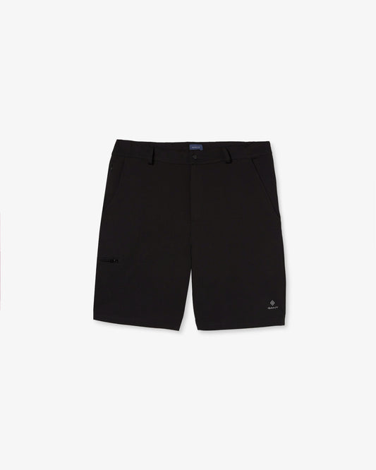 Szorty męskie z nadrukiem regular fit czarne