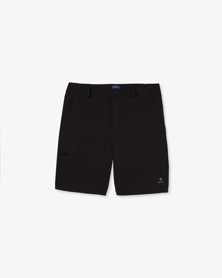 Szorty męskie z nadrukiem regular fit czarne