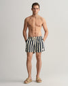 Szorty kąpielowe w paski o klasycznym kroju