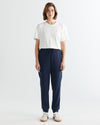 Spodnie dresowe damskie regular fit granatowe