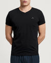 T-shirt z dekoltem w kształcie litery V 2-pak