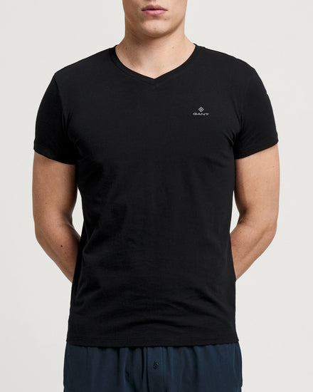 T-shirt z dekoltem w kształcie litery V 2-pak