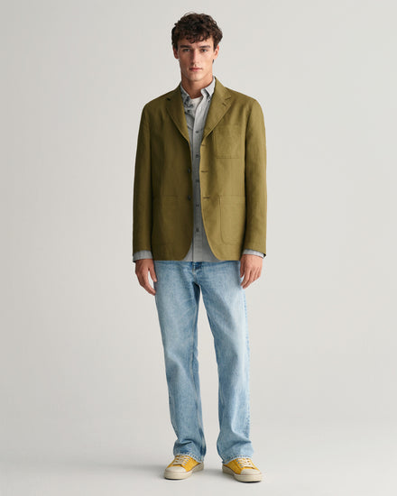 Koszula męska w paski z długim rękawem regular fit czarna