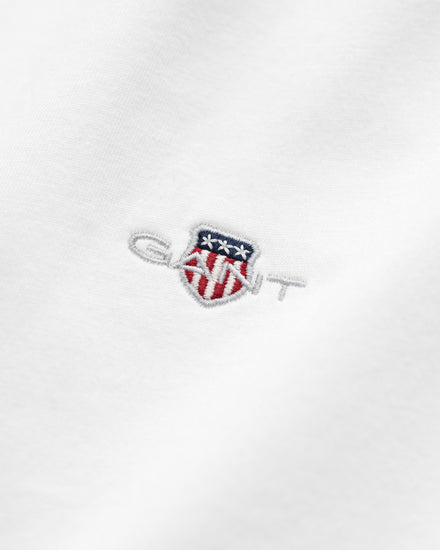 T-shirt męski z okrągłym dekoltem regular fit biały